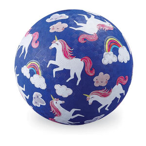 NWT Crocodile Creek Unicorns and Rainbows Soft Rubber Ball Indoor/Outdoor 3+